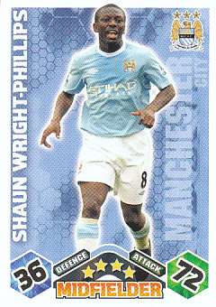 Shaun Wright-Phillips Manchester City 2009/10 Topps Match Attax #211
